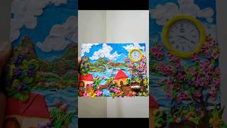 Wall hanging craft using air DIY clay wallmate diy art diycrafts [upl. by Eerot]