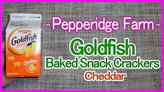 Pepperidge Farm Goldfish Baked Snack Crackers Cheddar [upl. by Nicky]