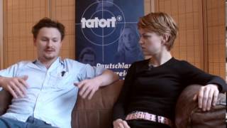 Tatort Interview mit Lisa Wagner und Shenja Lacher [upl. by Oidualc265]