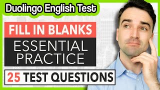 Fill in the Blanks Practice amp Tips  Duolingo English Test Practice Lesson [upl. by Efren]