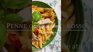 Receita Penne com pesto rosso e ventresca de atum [upl. by Ahsircal]