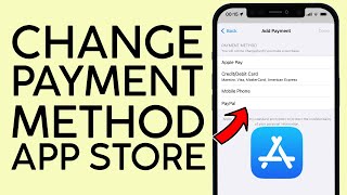 How to Change Payment Method on App Store iPhone iPad 2022 [upl. by Sherrie14]