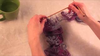 Knitting with Patons Pirouette [upl. by Tergram]