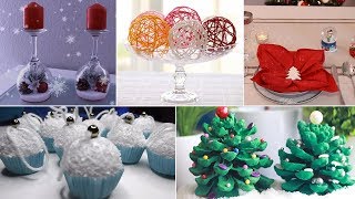 DIY🎄8 Décorations de Noël Faciles Rapides et pas Chères 🎄♡ [upl. by Ujawernalo]