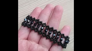 4 mm bicone braceletbeaded [upl. by Akemahs162]