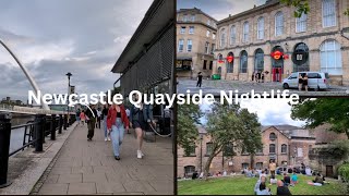 Newcastle Quayside  The BEST PLACE For Nightlife WALKING TOUR [upl. by Grove151]