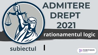 Admitere Facultatea de Drept UBB 2021 rationament logic exercitiul 1 [upl. by Klaus]