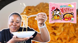 SAMYANG CARBONARA RAMEN NOODLES  southafricanyoutuber [upl. by Scherle916]