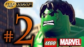 LEGO Marvel SuperHeroes Walkthrough Part 2 1080p HD  No Commentary  LEGO Marvel SuperHeroes [upl. by Elleivad924]