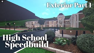 Bloxburg High School  Dorms Speedbuild Part 12 [upl. by Hak]