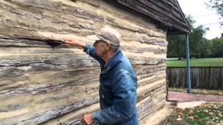 Oldest log cabin in America New Jerseys Nothnagle Cabin gets a facelift [upl. by Dumanian752]