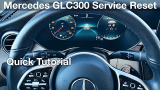 2020 Mercedes GLC300 How to reset oil life  maintenance due message  service due GLC 300 [upl. by Amadeus]