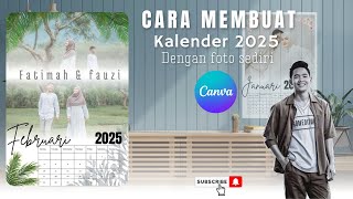 cara membuat kalender 2025 dengan foto sendiri di canva hp [upl. by Los532]