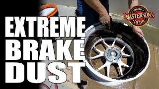 How To Clean EXTREME Brake Dust  Mastersons Car Care  Aristo Wheels [upl. by Yttiy611]