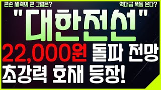 대한전선 quot8400억quot 초강력 호재 초특급 큰손 세력의 큰 그림은 역대급 대폭등랠리 주가 향방은 [upl. by Anaiuq988]