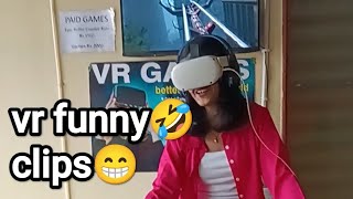 vr funny🤣😝clips 😀 girls enjoy virtual reality video funny vrfails vr360 vrgames vrvideo vr [upl. by Jammin]