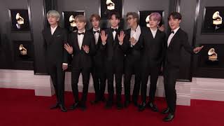 BTS on the Red Carpet  2019 GRAMMYs [upl. by Stafford]