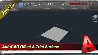 Autocad Tutorial How To Use Offset And Trim Surface Command [upl. by Charpentier]