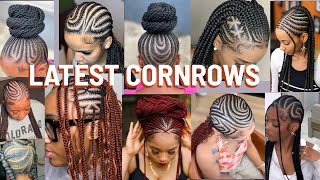 Latest cornrows hairstyles to trylook more cute with these stylesChoose your favorite hairstyles [upl. by Atinit]