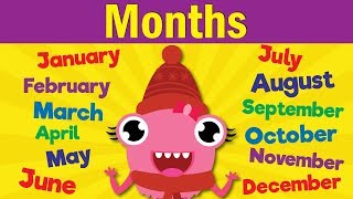 Months of the Year Song  Learn the 12 Months  Kindergarten Preschool amp ESL  Fun Kids English [upl. by Nivel]