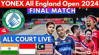 🔴LIVE  Malaysia vs Indonesia Mens Doubles  Yonex All England Open Badminton championships 2024 [upl. by Noirred48]