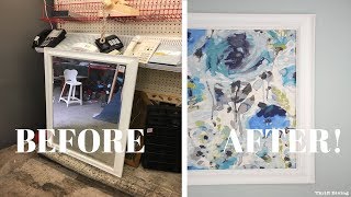 Framed Fabric Wall Art Using a Picture Frame DIY Wall Art  Thrift Diving [upl. by Revned]