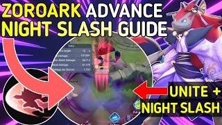 Zoroark Advance Night Slash Guide  Pokemon Unite Zoroark Guide  pokemonunite zoroark [upl. by Ellezaj]