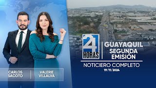 Noticiero de Guayaquil Segunda Emisión 19112024 [upl. by Boothman480]