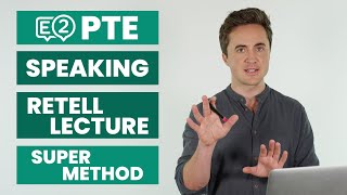 PTE Speaking Retell Lecture  SUPER METHOD [upl. by Oliana952]