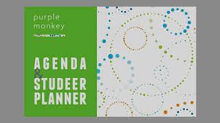 Purple Monkey Agenda amp Studeerplanner instructievideo versie 2024 [upl. by Conners]