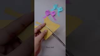 how to make bowbow tie tutorial easy paperpaper bowdiy easy bow making idea [upl. by Georgeta]