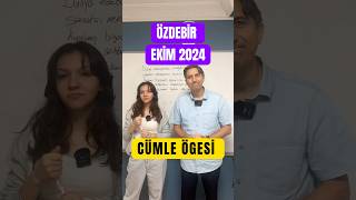 ÖZDEBİR EKİM 2024 TG TYT DENEMESİ CÜMLE ÖGESİ [upl. by Orgel680]