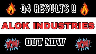 ALOK INDUSTRIES Q4 Results 2024  Alok Industries Share Latest News Alok Industry Stock News Today [upl. by Ertsevlis]