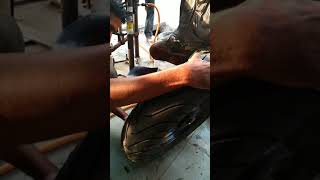 Yamaha FZs Fz16 Fazer Michelin 150 60 R17 Tyre Upgrade [upl. by Tarrsus]