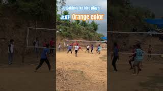 football nepalvolleyball jugjakhola hiro kheladi jr 07 orange [upl. by Annah]