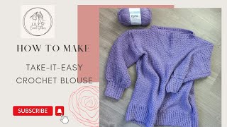 How To  Lilac Crochet Easy Stitch Blouse [upl. by Eignav]