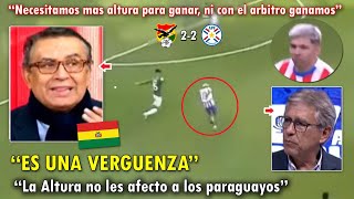 LLORAN PERIODISTAS BOLIVIANOS EXPLOTAN tras EMPATE con PARAGUAY VS BOLIVIA 22 HOY [upl. by Merridie]