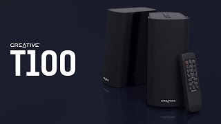 Creative T100  Compact HiFi 20 Desktop Speakers for Computers and Laptops [upl. by Blakelee]