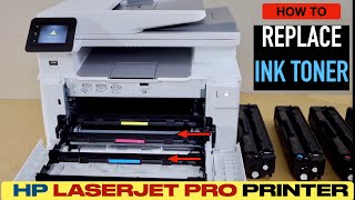 HP Color LaserJet Pro M282nw M255dw M283fdn M428fdn M281 M283 M285 Replace Ink toner [upl. by Neddy449]