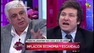 Javier Milei contra Alberto Samid quotSos un brutoquot Intratables 270117 [upl. by Ennael]