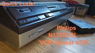 Quick look Philips N170215 VCR format  Ep 9 S1 [upl. by Flower]