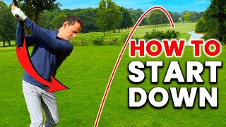 EFFORTLESS GOLF SWING  How to Start the Downswing like a Tour Pro  GAME CHANGER Golf Drill [upl. by Shaylah]