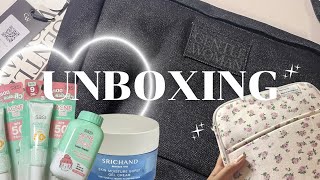 UNBOXING ep3  skincare gentlewoman denim dumpling bag iPad sleeve [upl. by Schaper]