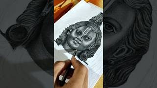 jai shree ram 🚩 drawing tutorial 🥰 artist umesh shortsfeed trending viral shorts [upl. by Haeckel]