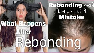 Rebonding Hair Care Tips Rebonding Hair Treatment Precautions  Mamta Sachdeva [upl. by Ellac]