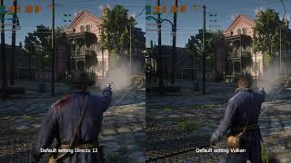 Red Dead Redemption 2 GTX 1060 Vulkan vs DX12 Default setting [upl. by Brecher66]