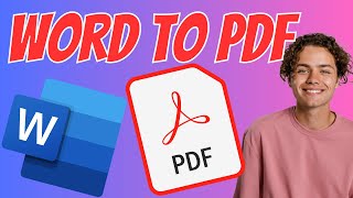 How to Convert Word Document to PDF  Word File to PDF Converter [upl. by Fatima]