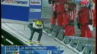 Adam Małysz vs Matti Hautamaeki  Predazzo 2003 [upl. by Bokaj238]