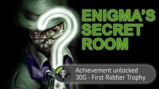 Batman Arkham Origins quotFirst Riddler Trophyquot Achievement  Trophy  Collect Every Collectible [upl. by Chastain]