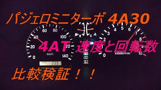 パジェロミニ 後付けアームレスト ターボ ツインスクロールターボ ４AT 回転数 [upl. by Alda]